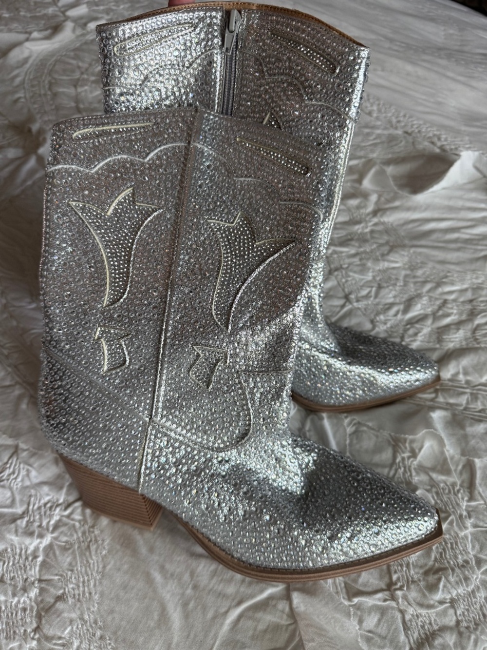 Crown Vintage Rhinestone Boots 10